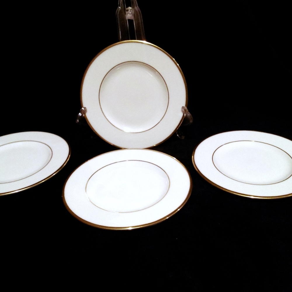 Lenox Presidential Collection Mansfield Bread Plates Set of 4 - Picture 6 of 6